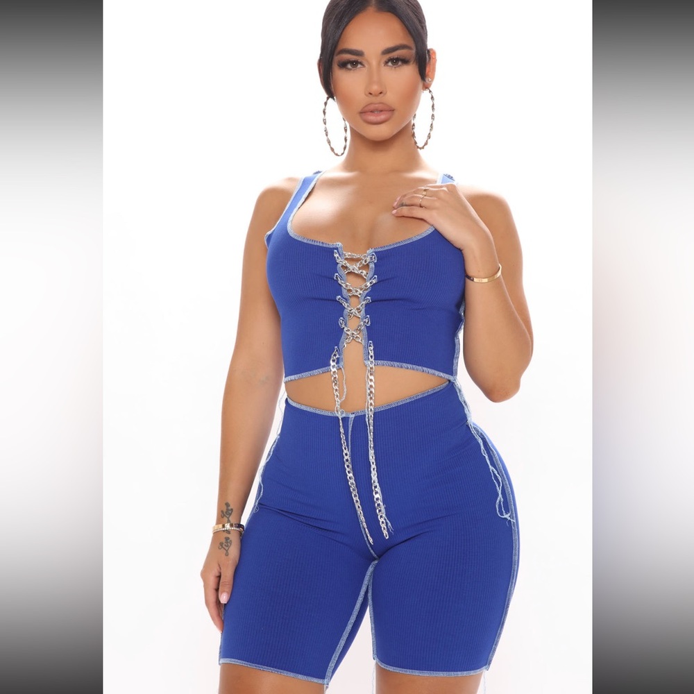NWT Biker Short Set